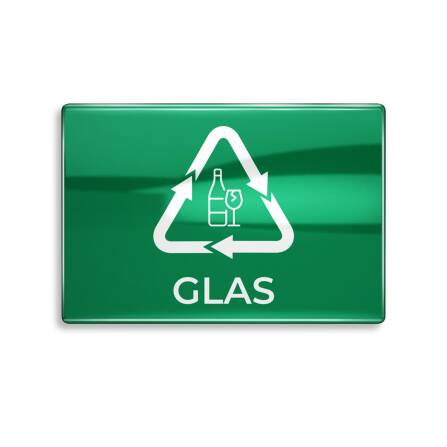 Selbstklebende Beschriftung für Mülltonnenboxen 5er-Set zur Mülltonnenkennzeichnung