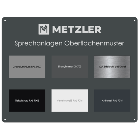 Metzler Sprechanlagen Oberflächenmuster