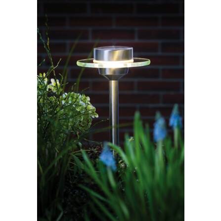 Solar LED Wegeleuchte | Ufo | Edelstahl