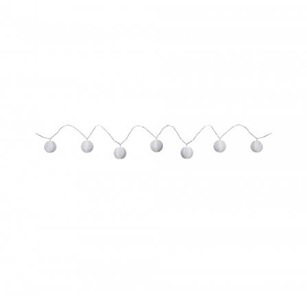 Akkulichterkette | Lampion | Weiß