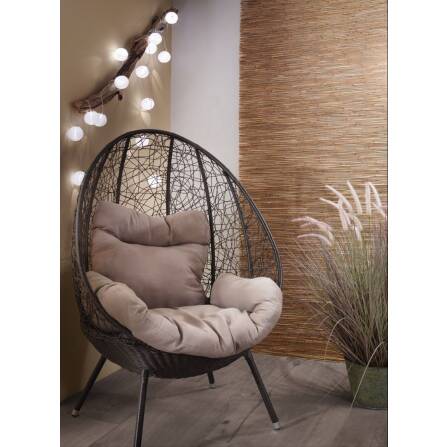 Akkulichterkette | Lampion | Weiß