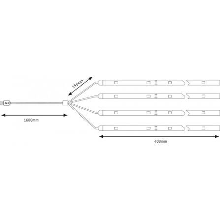 Illuminazione Ombrellone | Parasol | Nero