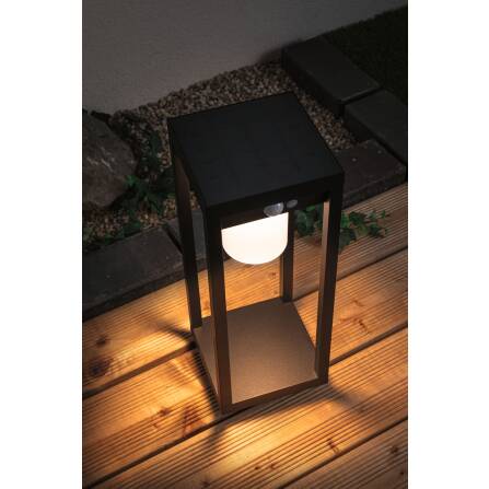 LED Pollerleuchte | Marisol | Schwarz | Bewegungsmelder