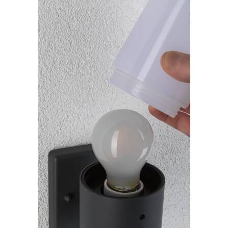 LED Wandleuchte | Tubs | Grau | Bewegungsmelder