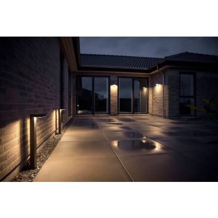 Wandleuchte | Rica Square Sensor | Schwarz