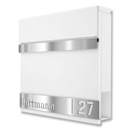 Metzler Briefkasten mit personalisierbarer Blende aus...