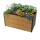 Metzler Hochbeet L für den Garten in Holzoptik + anthrazitgrau pulverbeschichtet | 150 x 75 x 77 cm