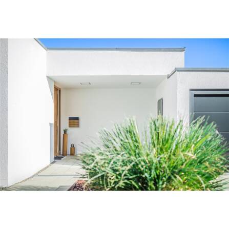 Metzler Briefkasten Anthrazitgrau + Holzoptik Eiche | Anton