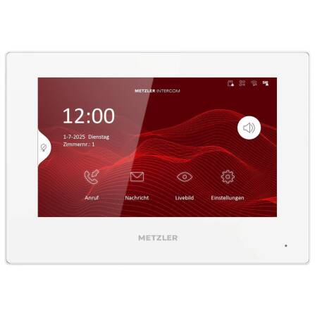 Metzler Intercom Innenstation Home, 7 Zoll Touchscreen,...