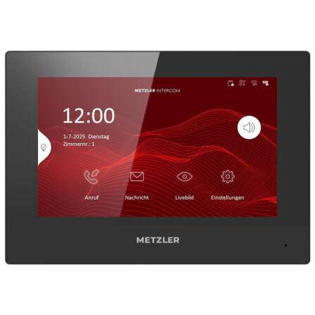 Metzler Intercom Innenstation Home, 7 Zoll Touchscreen,...