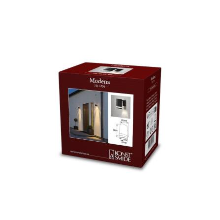 Wandleuchte | Modena | Schwarz