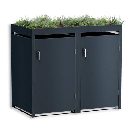Metzler Mülltonnenbox mit Pflanzdach | 2er | 240l |...