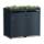 Metzler Cache-poubelles avec Toit Végétal | Deux Portes | Massif & inoxydable | 240l | RAL7016 Gris Anthracite