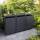 Metzler Mülltonnenbox mit Pflanzdach | 3er | 240l | Anthrazit RAL 7016 | aus Stahl | rostfrei & massiv | Türgriff mit Schloss