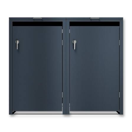 Metzler Mülltonnenbox | 2er | 240l | Anthrazit RAL...