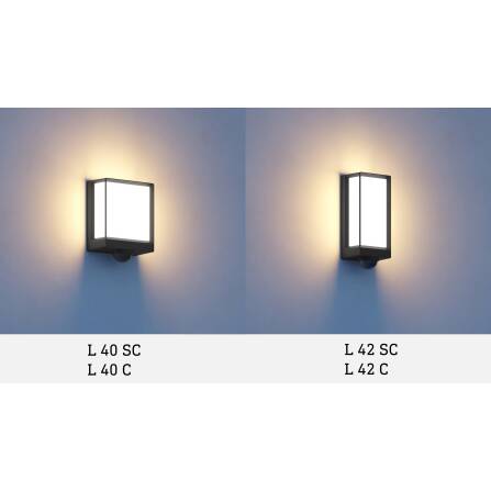 LED Außenleuchte | L 40 SC | Anthrazit | Sensor & Bluetooth