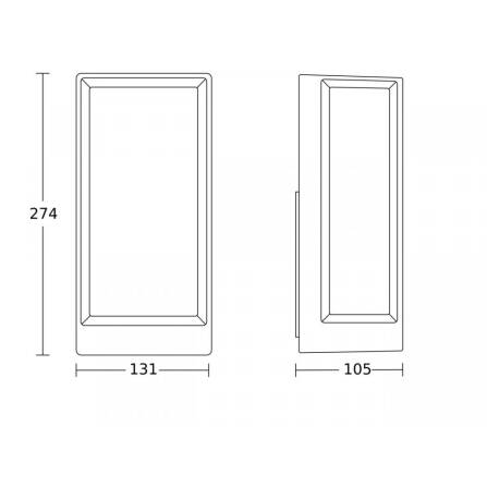 LED Außenleuchte | L 42 C | Anthrazit | Bluetooth