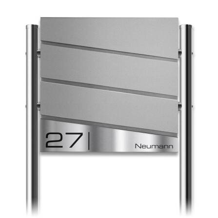 Metzler Design Standbriefkasten mit Standfuß aus...