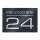 Modernes Hausnummernschild in Anthrazit RAL7016 mit individueller Gravur | 21,5 x 15 cm