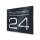 Modernes Hausnummernschild in Anthrazit RAL7016 mit individueller Gravur | 25 x 17,5 cm