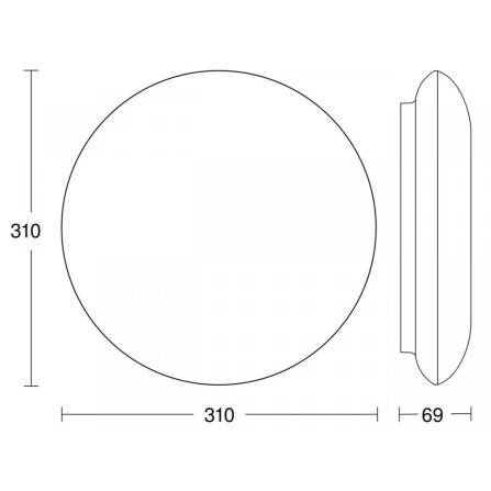 LED Deckenleuchte | Vario Quattro S | Weiß