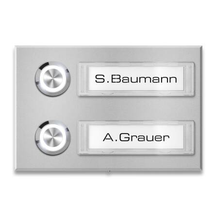 Metzler Türklingel Aufputz Namensschilder | RAL 9007...