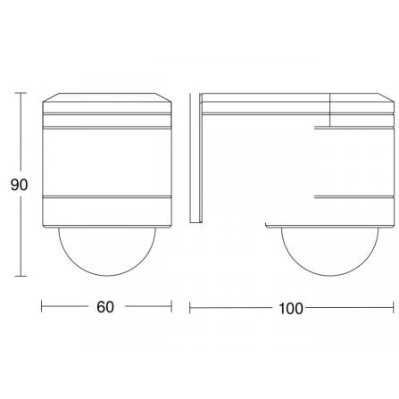Sensore di movimento | IS 240 DUO | Nero
