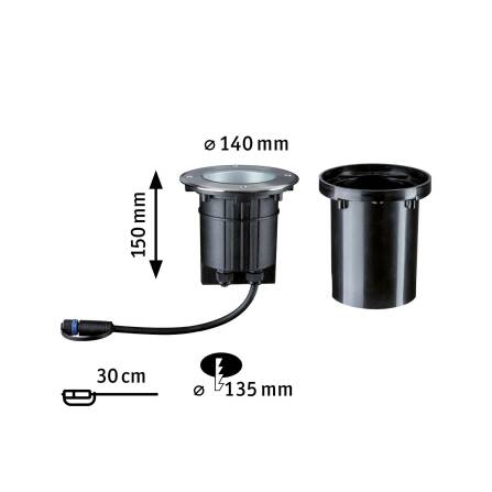 Plug & Shine | LED Bodeneinbauleuchte | Floor Einzelspot