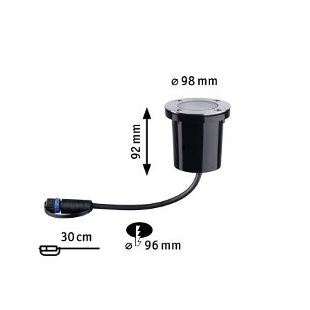 Plug & Shine | LED Bodeneinbauleuchte | Goldlicht