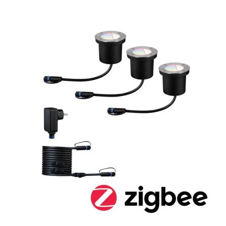 Plug & Shine | LED Bodeneinbauleuchte | Smart Home Zigbee | RGBW+