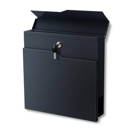 Metzler cassetta postale con targa per nome in acciaio inox e supporto in acciaio inox | Enno