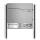 Metzler Standbriefkasten | inkl. Namensschild aus Edelstahl | RAL 9007 Graualuminium | Thobe