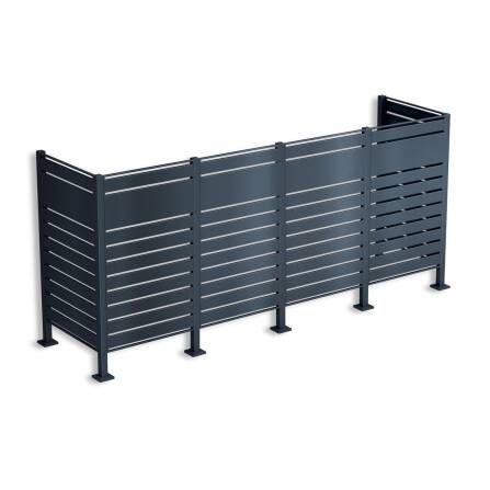 Metzler Sichtschutz Mülltonnenzaun | für vier...