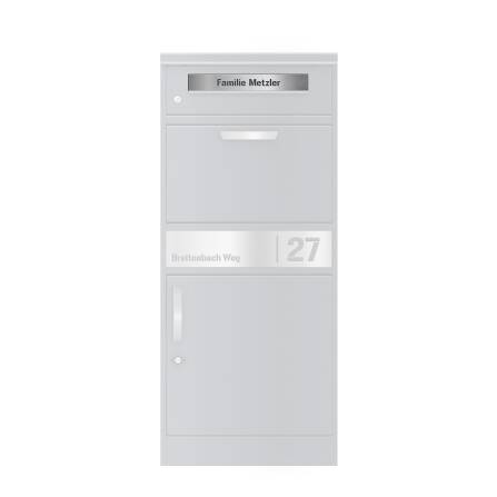 Ersatz Namensschild Gravurplatte aus Edelstahl passend zu...