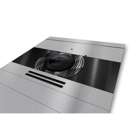 Metzler VDM10 2.0 Citofono Video IP per condomini | 6 pulsanti campanello | RAL 9007 alluminio grigio | Colson