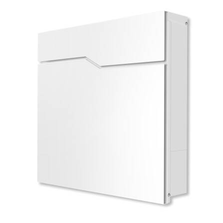 Abdeckung für Zeitungsfach | beidseitig verwendbar | Weiß