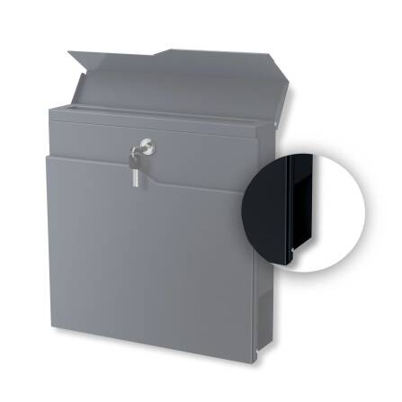 Abdeckung für Zeitungsfach aus Edelstahl |...