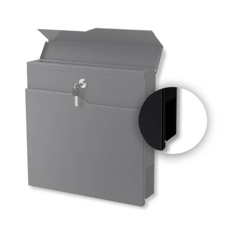 Couverture pour Compartiment Journaux en Acier Innoxdyable | utilisable de deux côtés