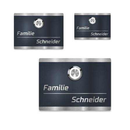 Metzler Türklingel Edelstahl Anthrazit LED...