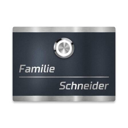 Metzler Türklingel Edelstahl Anthrazit LED...