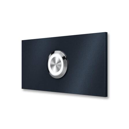 Metzler Klingelschild Anthrazit LED-Taster + Gravur | Friesen