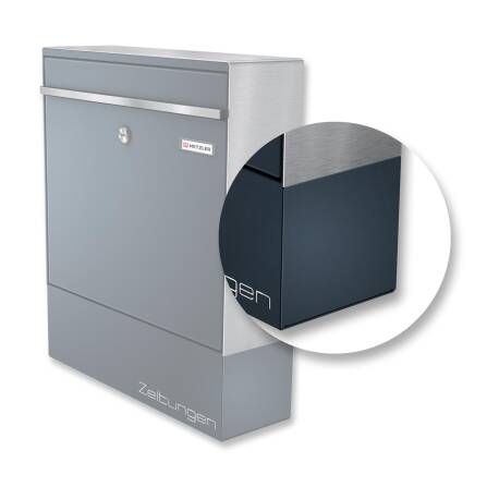 Abdeckung für Zeitungsfach aus Edelstahl, passend...