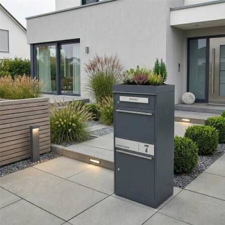 Metzler Pflanzdach für Paketbox | Dachbegrünung für Paketbriefkasten | für Modellreihe Bispo
