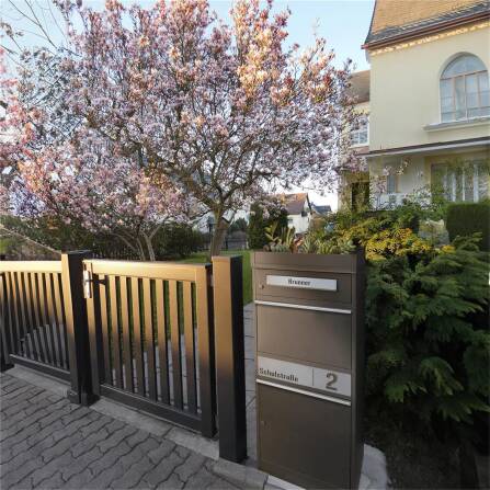 Metzler Toit végétal pour boîte à colis | DB 703 Mica de fer | Plantation pour boîte aux lettres et à colis | pour série de modèles Bispo