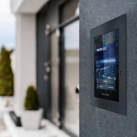 SDM10X interphone avec caméra | Reconnaissance faciale | Ecran tactile | Vidéo HD en direct | Immeubles individuels ou collectifs | Anthracite | SDM10x