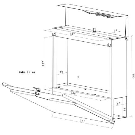 Metzler Briefkasten | austauschbares Namensschild | Anthrazit | Siebert 2