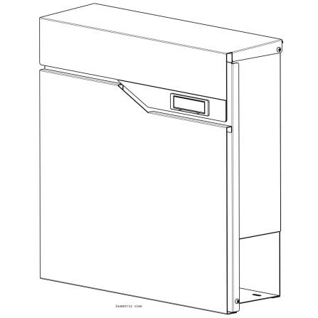 Metzler Briefkasten | austauschbares Namensschild | Anthrazit | Siebert 2