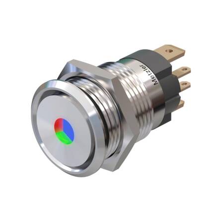 Metzler - Drucktaster 16mm - LED Punktbeleuchtung RGB -...