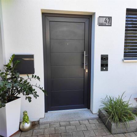 Metzler Individuelle Hausnummer aus Edelstahl