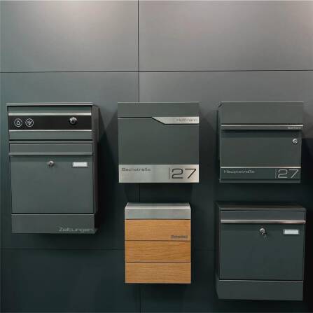 Metzler Briefkasten mit VDM10 2.0 Video-Türsprechanlage | 1 Klingel | RAL7016 Anthrazit